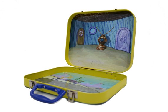 270*210*48mm lunch box with lock and handle