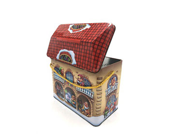 200*110*170mm house-shaped tin box