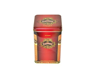 125x125x200mm square tea tin box