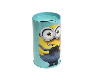 RD65 round tin can for coin collection coin storage