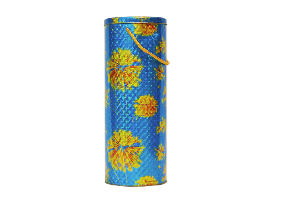 CH20 round gift tin can with custom printed