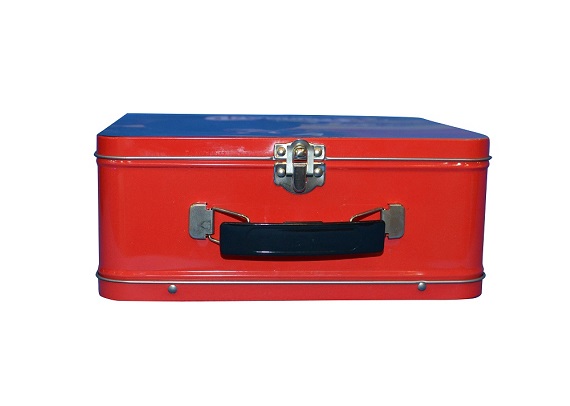 2022 factory hot sale lunch tin box with lock and handle